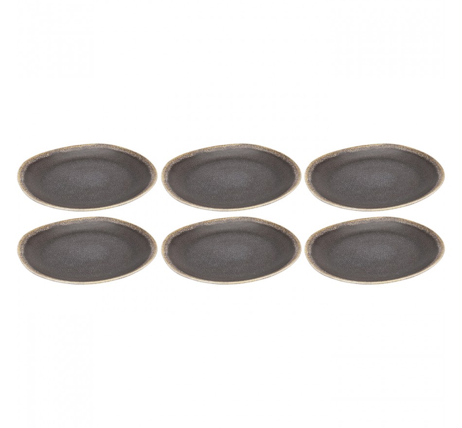 Assiettes Valerio 18cm set de 6 Kare Design