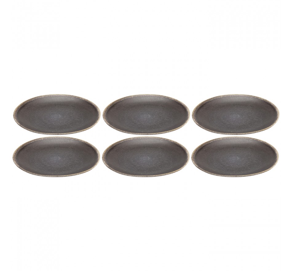 Assiettes Valerio 22cm set de 6 Kare Design