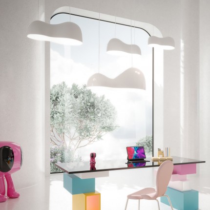 Suspension Cloud Beam Double 70cm blanche Kare Design