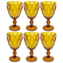 Verres à vin ambrés - Oriana - Kare Design