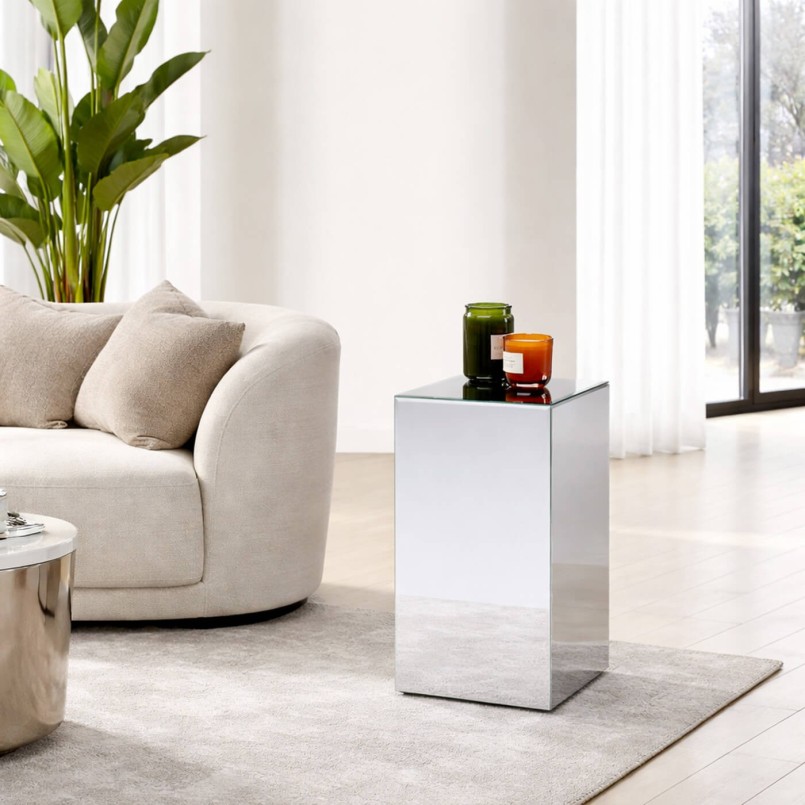 Side Table Luxury 65cm silver Kare Design