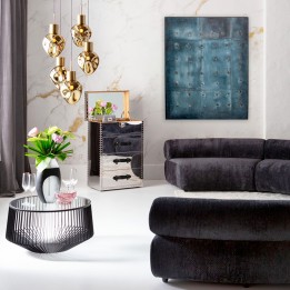 Tableau abstrait bleu - Moody - Kare Design