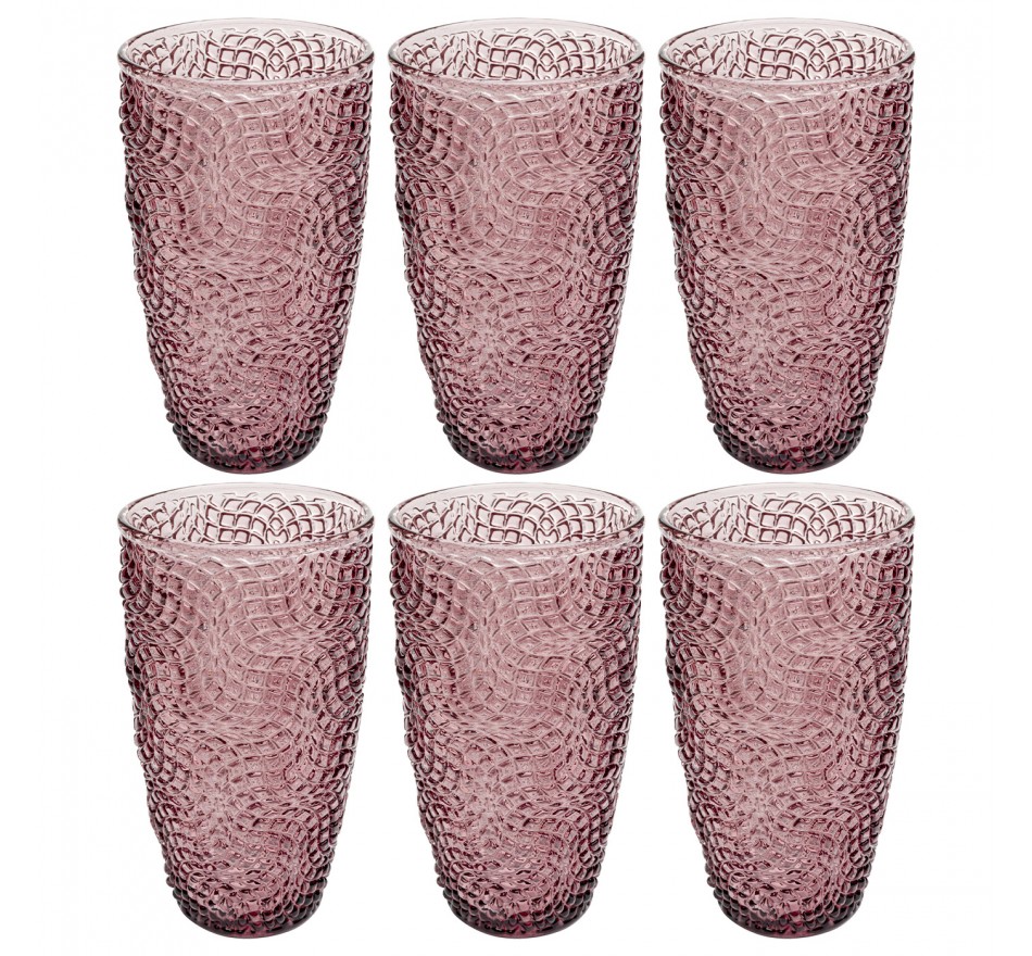 Verres hauts Amara set de 6 Kare Design