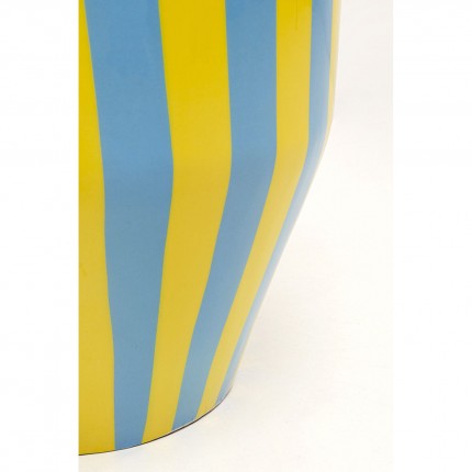 Table d'appoint Candy 30cm bleue et jaune Kare Design