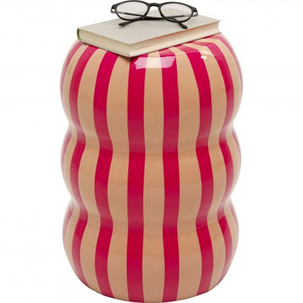 Side Table Candy Ø30cm pink and beige Kare Design