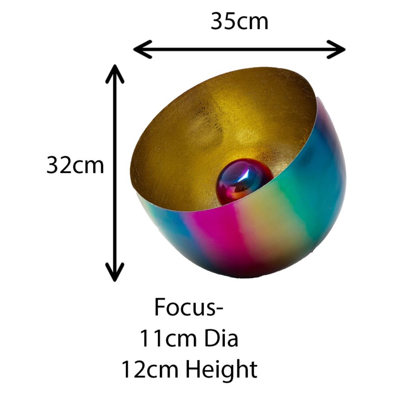 Lampadaire Rainbow dore Ø35cm