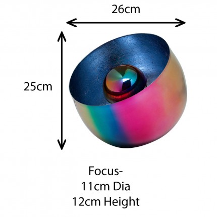 Lampe Rainbow 26cm bleue Kare Design