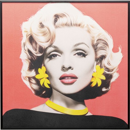 Affiche encadrée Diva 60x60cm blonde Kare Design