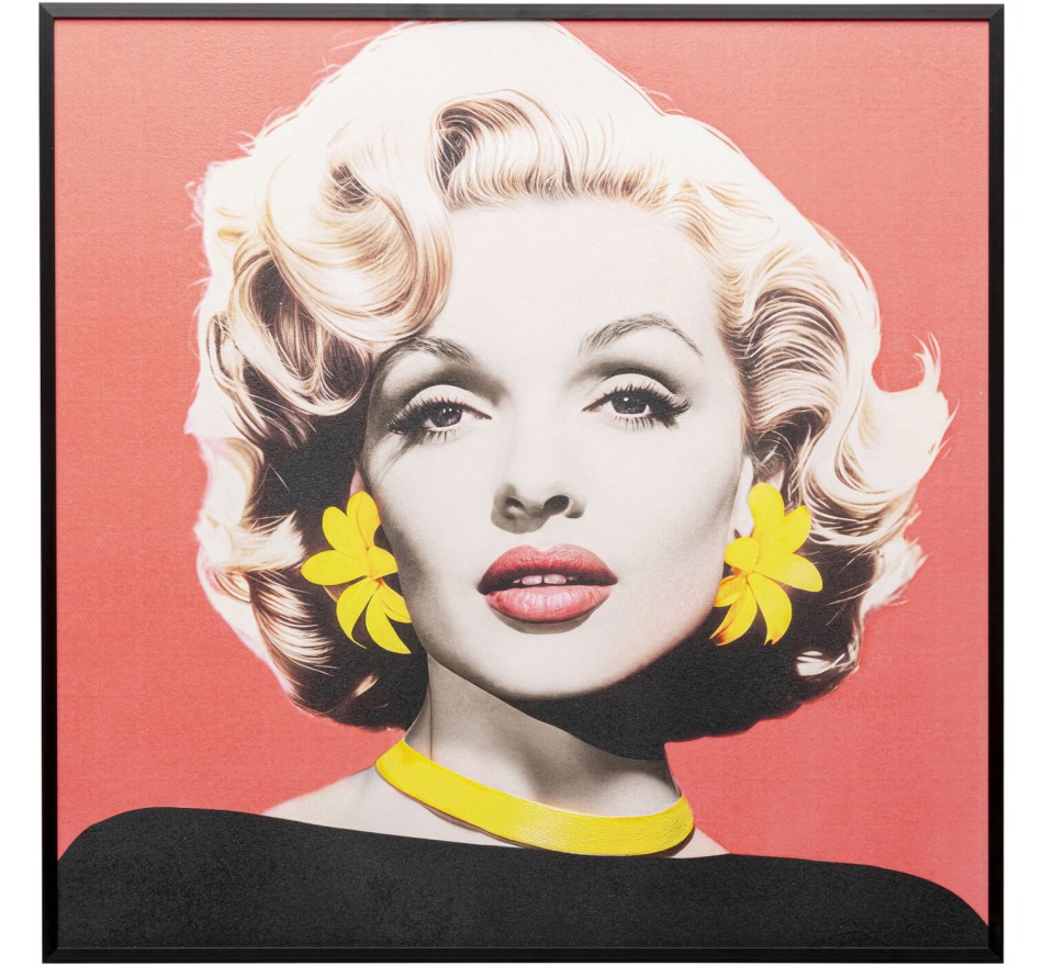Framed Picture Diva 60x60cm blonde Kare Design