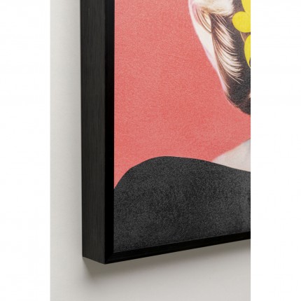 Framed Picture Diva 60x60cm blonde Kare Design