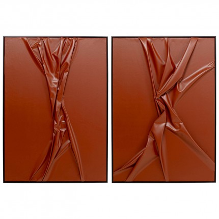 Tableaux Crincle 55x75cm set de 2 Kare Design