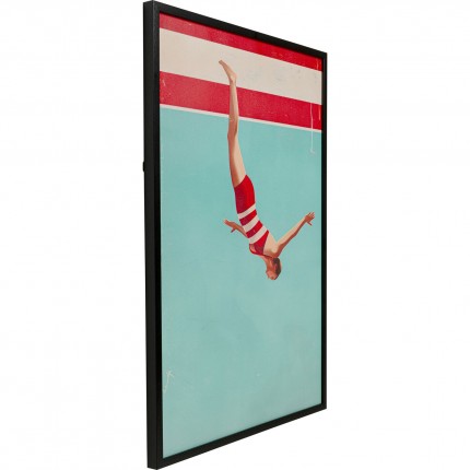 Affiche encadrée plongeon 73x103cm Kare Design