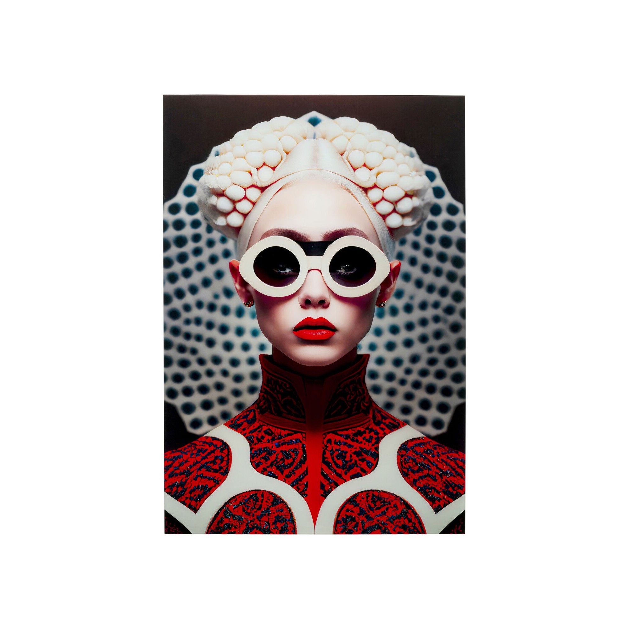 Tableau en verre Vibe femme 55x75cm Kare Design