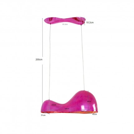 Suspension Cloud Beam Double 100cm rose Kare Design