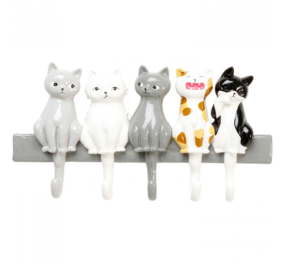 Wall Coat Rack singing cats Kare Design