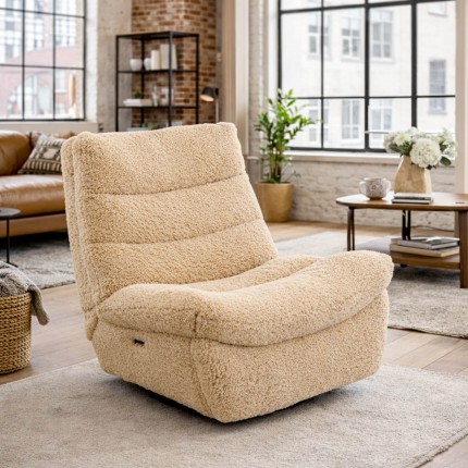 Fauteuil Tilda relax bouclé Kare Design