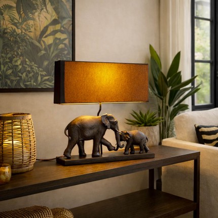 Table Lamp elephant family Kare Design