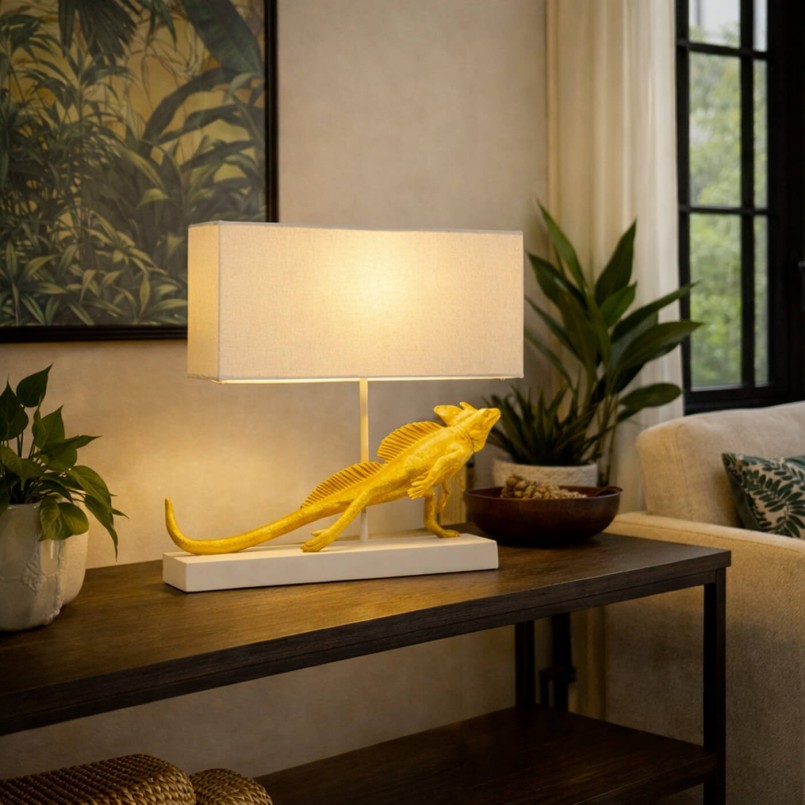 Lampe iguane doré - Kare Design