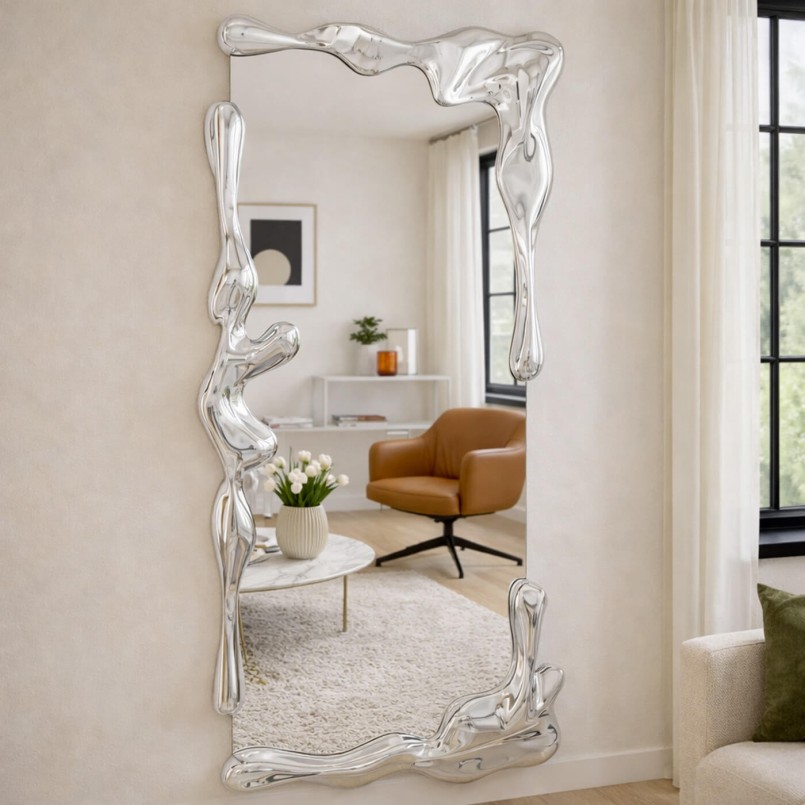 Wall Mirror Lava 180x90cm silver Kare Design