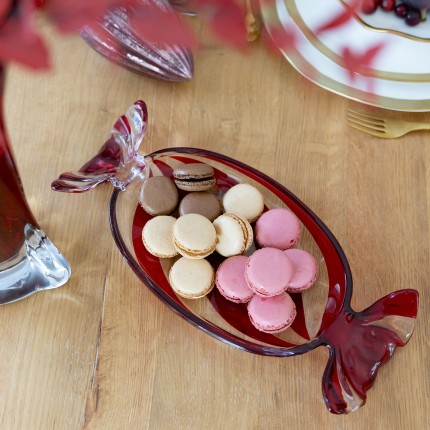 Bowl red candy 34cm Kare Design