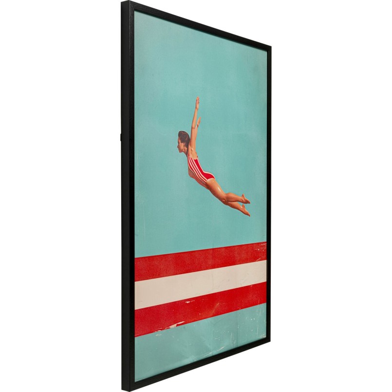 Tableau encadré Jumping Girl Up 103x73cm