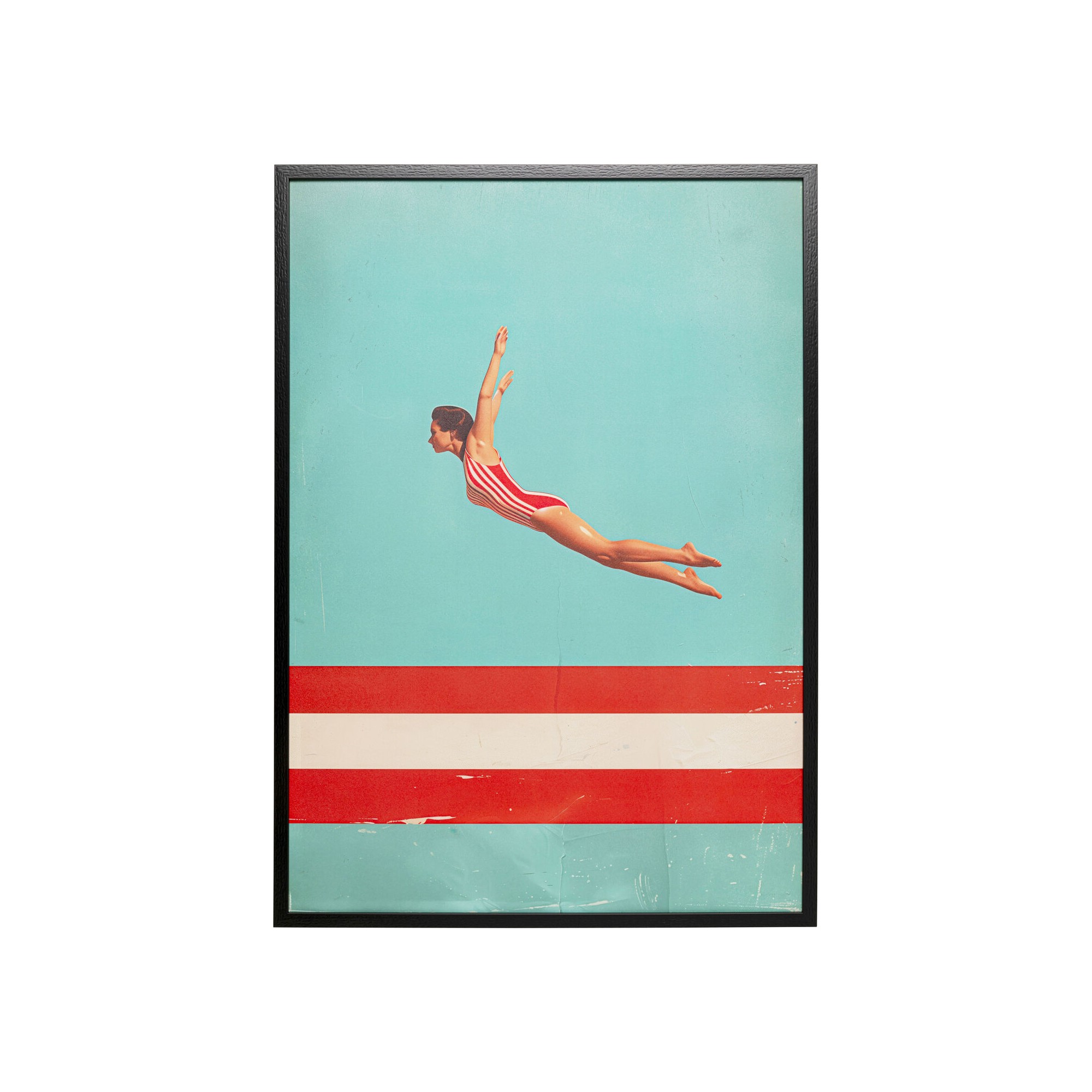 Tableau encadré Jumping Girl Up 103x73cm