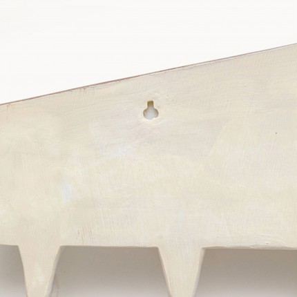 Portemanteau mural chiens blanc 65cm Kare Design
