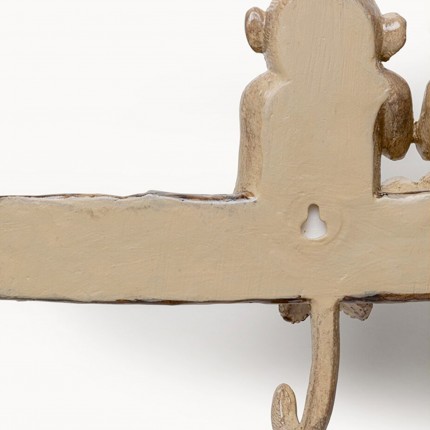 Wall Coat Rack wise monkeys 59cm Kare Design