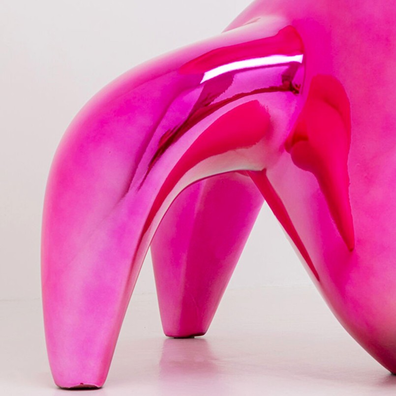 Lampadaire design fuchsia - Flow Figure - Kare Design