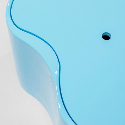 Table basse Lotus 30cm bleue Kare Design