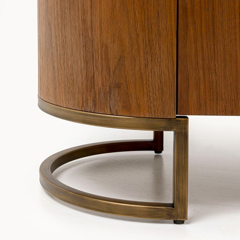 Buffet effet bois et verre teint - Giorgio - Kare Design
