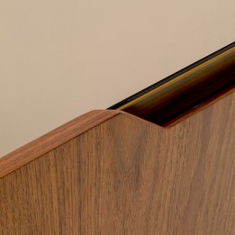 Buffet effet bois et verre teint - Giorgio - Kare Design