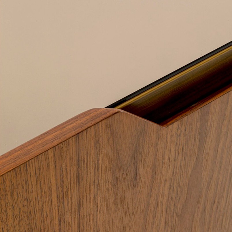 Buffet effet bois et verre teint - Giorgio - Kare Design