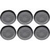 Set of 4 large black sandstone bowls | Kare Design