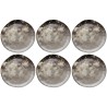 Assiettes plates grises et marron - Savannah - Kare Design