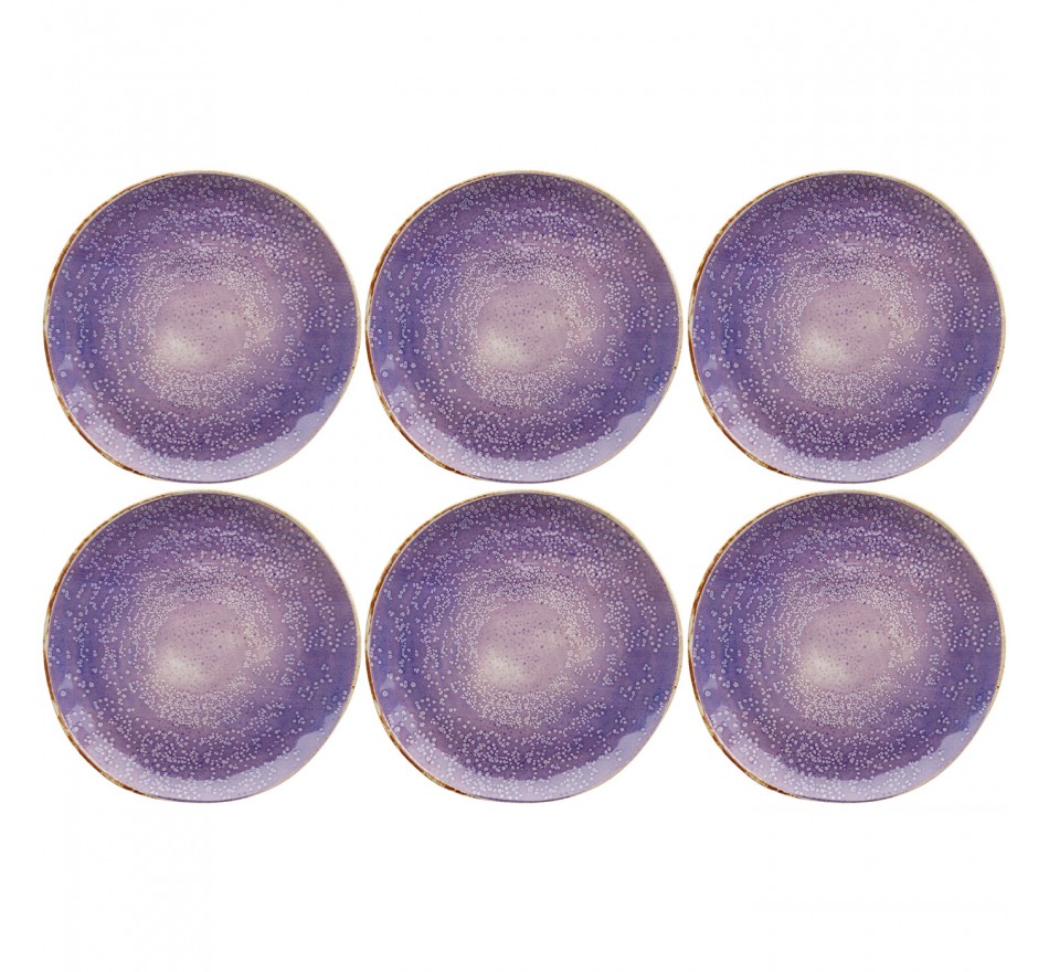 Plate Shirley Violet Ø26cm (6/set) Kare Design