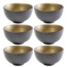 Bols en porcelaine gris et dorés - Diva - Kare Design