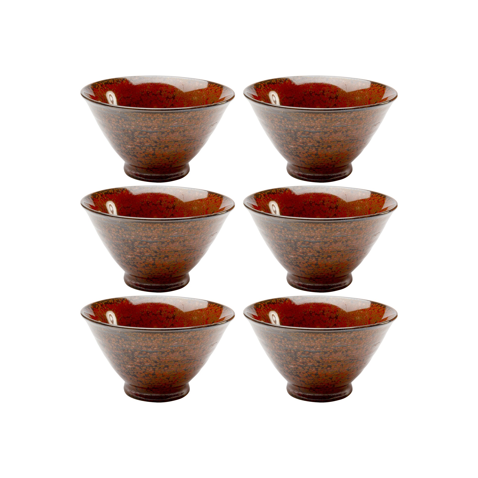 Bowl Ari red Ø11cm (6/set) Kare Design
