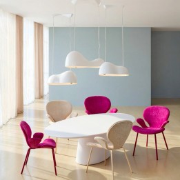 Pendant Lamp Cloud Beam Double 70cm white Kare Design