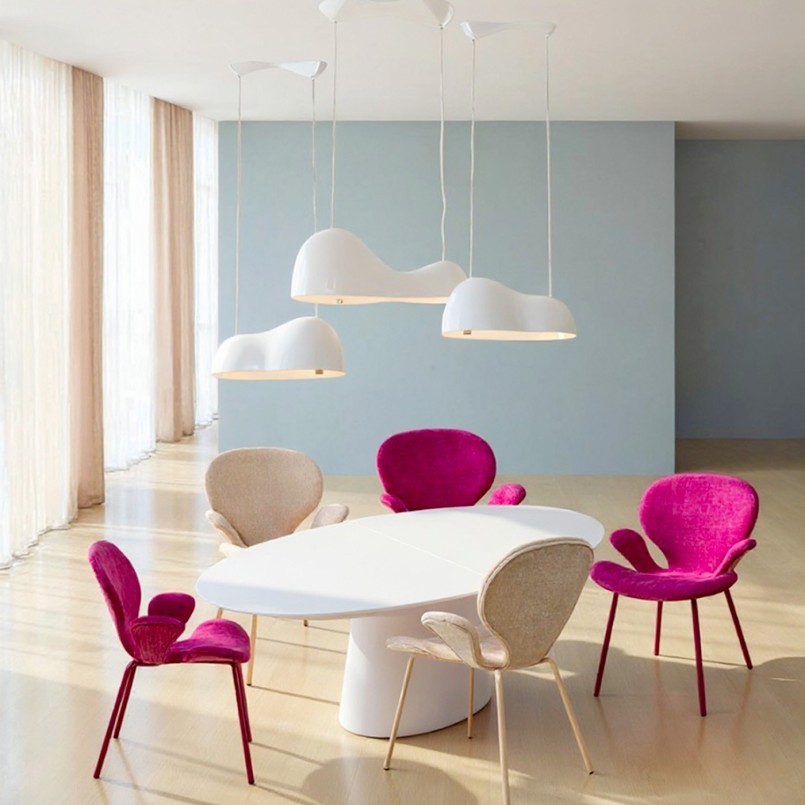 Pendant Lamp Cloud Beam Double 70cm white Kare Design