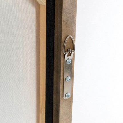 Peinture Frame Dust 100x100cm grise Kare Design