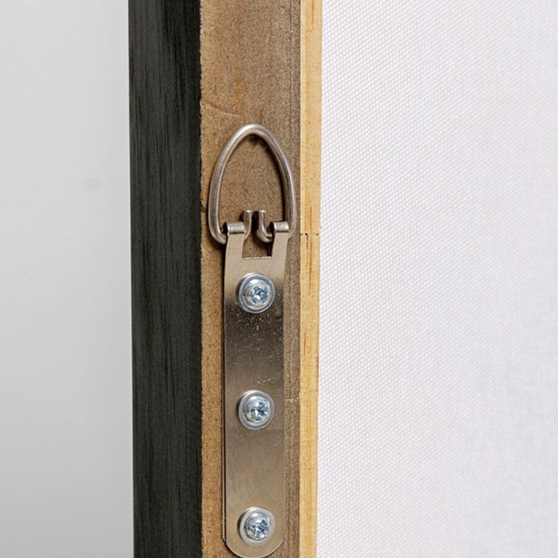 Toile abstraite blanche, grise et noire - Dust - Kare Design