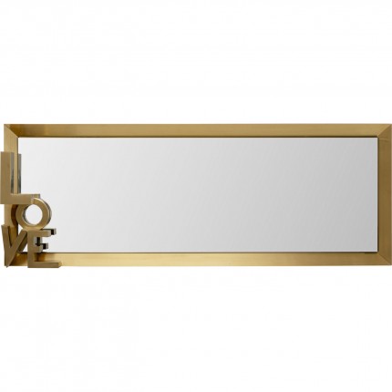 Wall Mirror Love 3D 40x110cm gold Kare Design