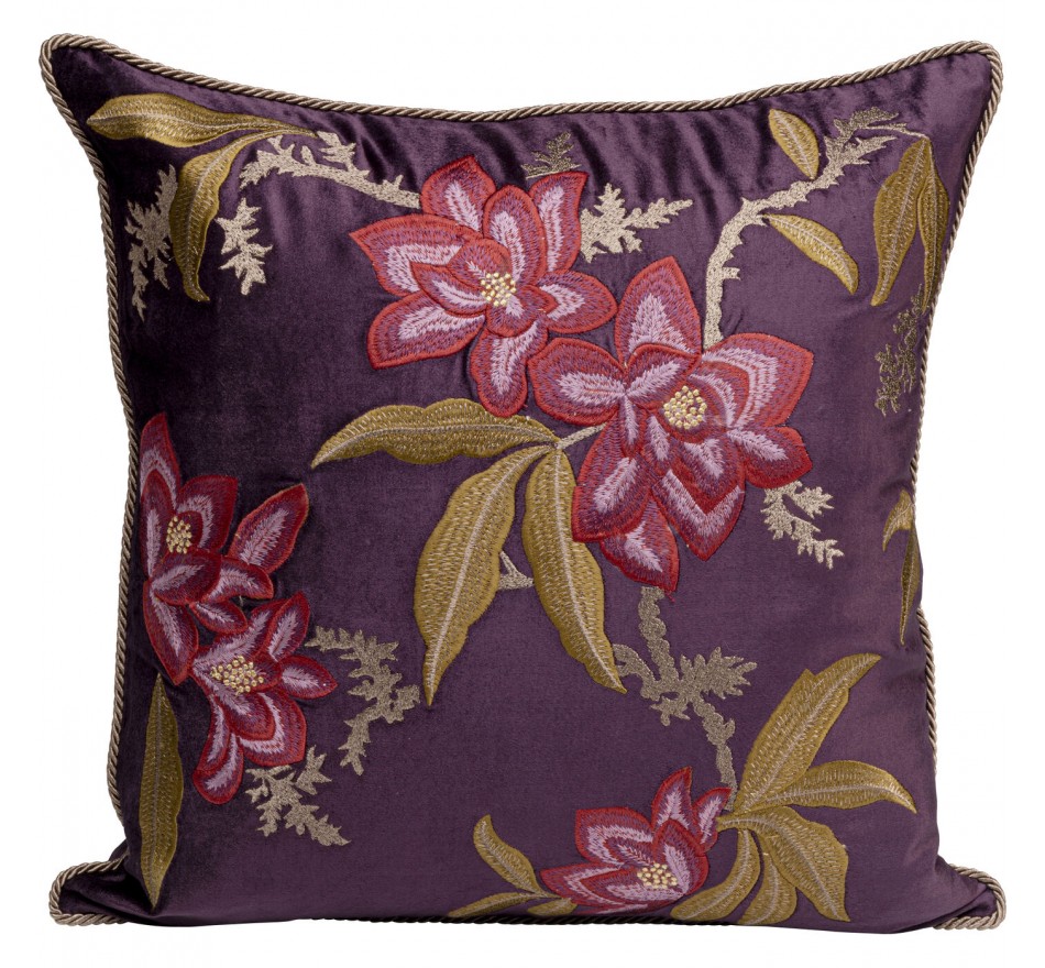Cushion flowers purple Kare Design