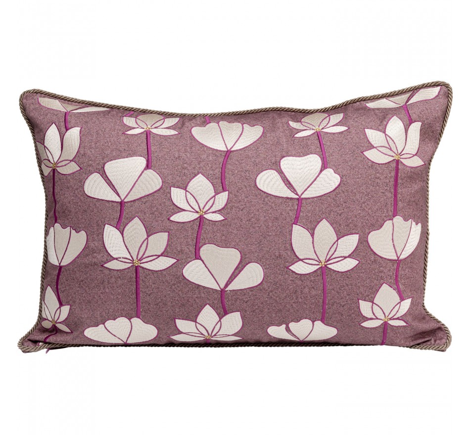 Cushion Zari purple Kare Design