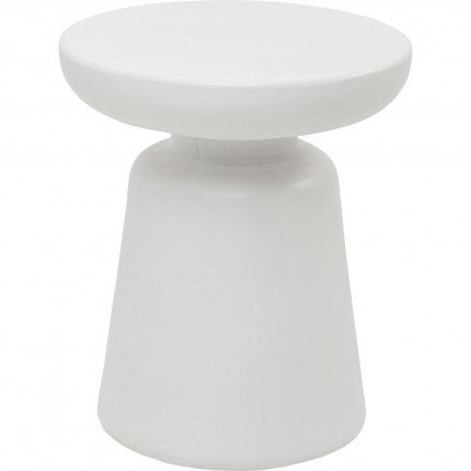 Table d'appoint Paco blanche 41cm Kare Design