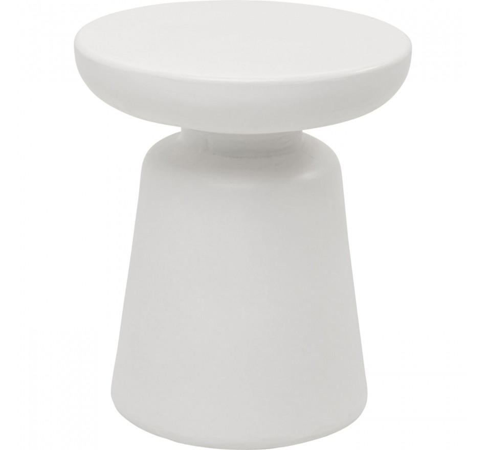 Table d'appoint Paco blanche 41cm Kare Design