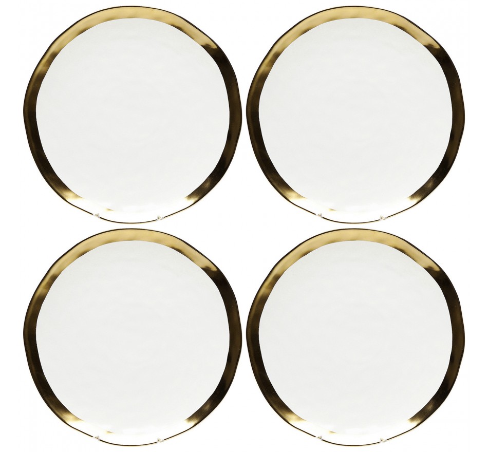 Assiettes Bell 25cm set de 4 Kare Design