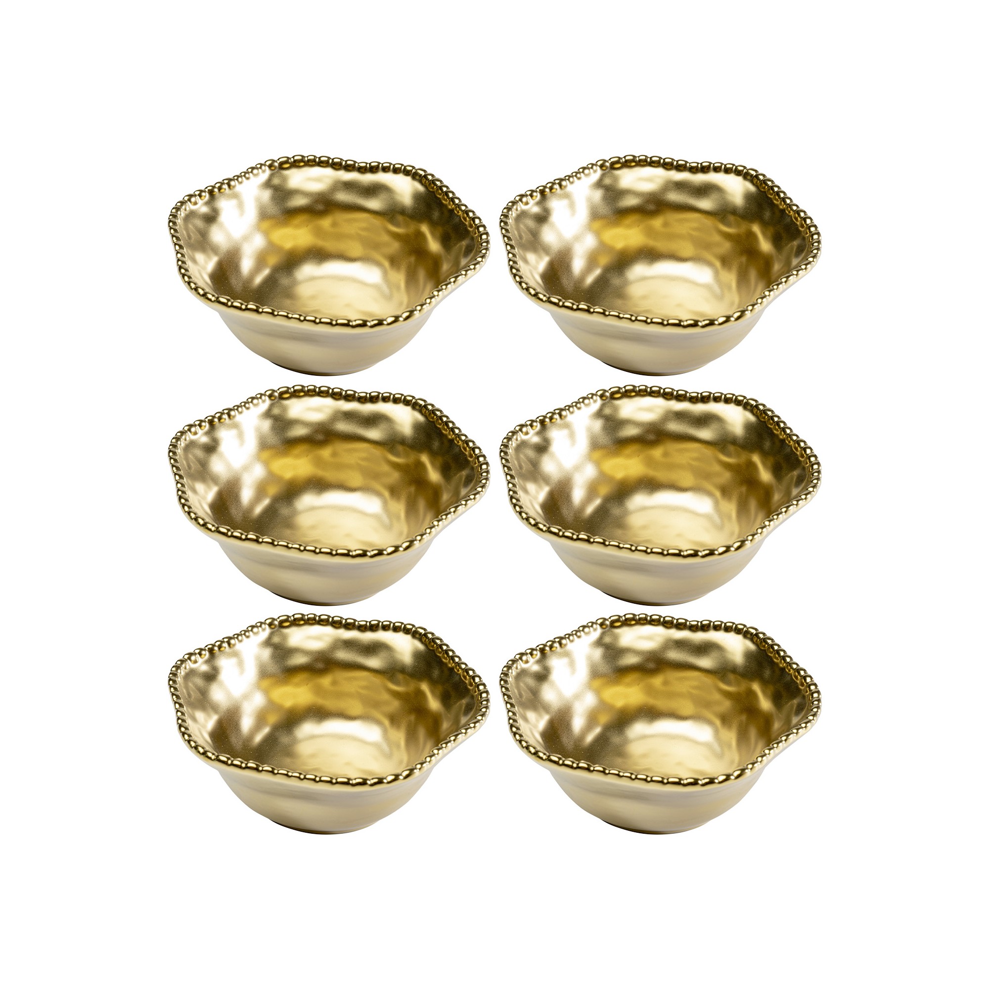 Bols Bell dorés 16cm set de 6 Kare Design