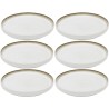Assiettes à dessert scandinaves en grès blanc - Elio - Kare Design